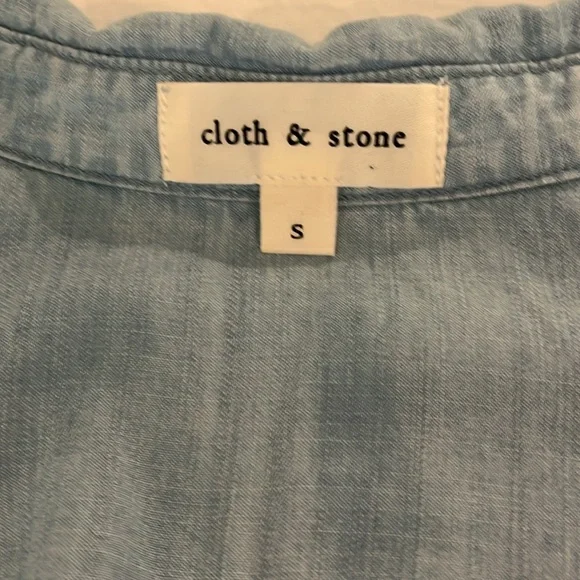 Cloth & Stone faded denim shirt - Picture 6 of 7